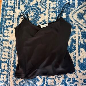 Aritzia Babaton Charcoal Satin Cami